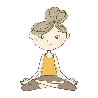 Doğum öncesi Yoga, kolay poz hamile kadın