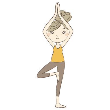 Doğum öncesi Yoga, ağaç poz hamile kadın