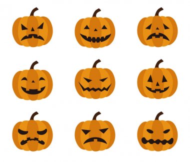 Cadılar Bayramı, Jack o fener farklı yüz ifadeleri