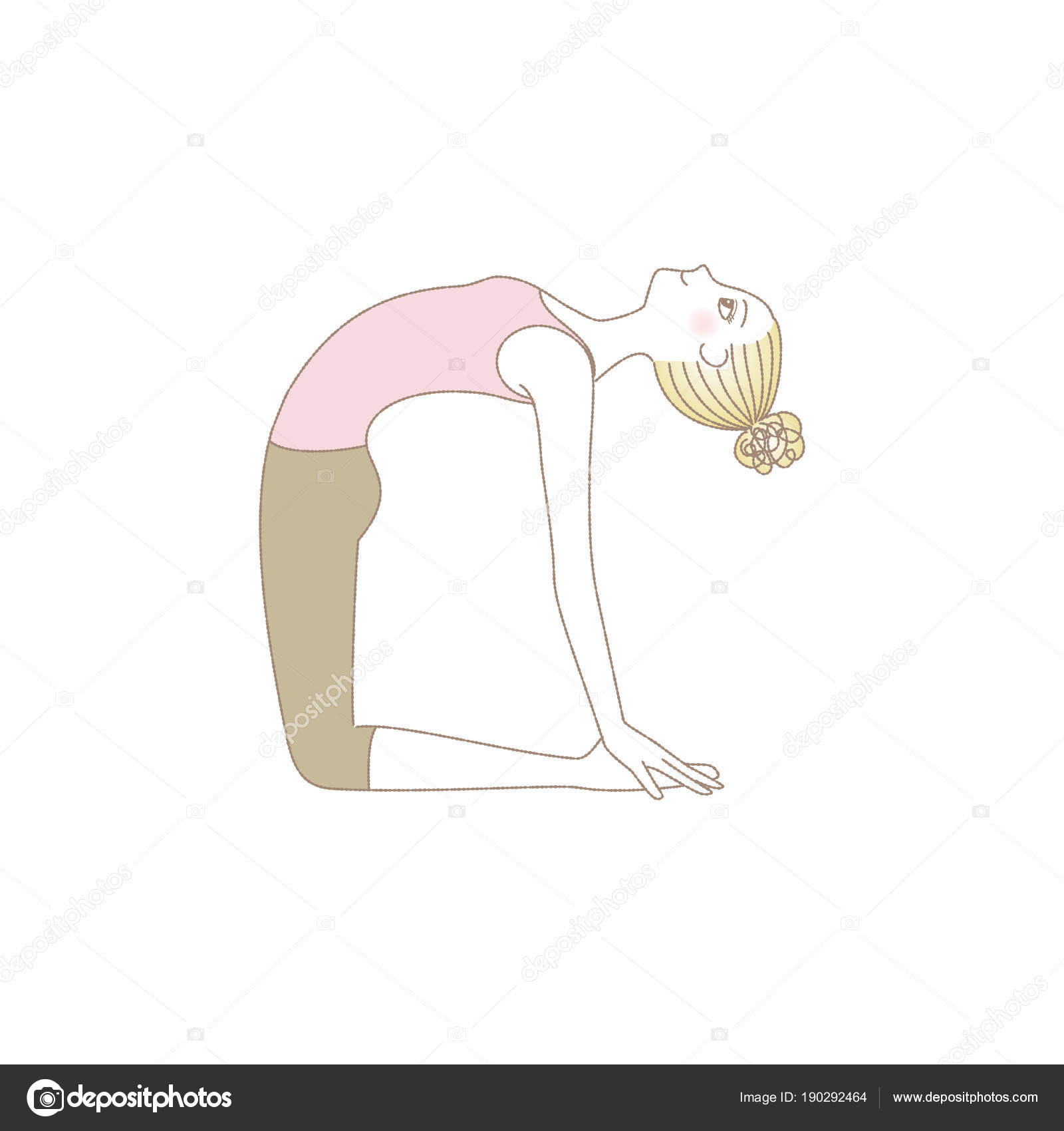 Yoga: postura del camello Yoga: postura del camello