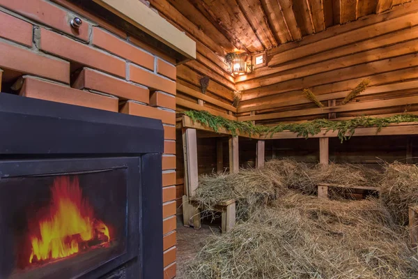 A sauna a lenha - banya — Fotografia de Stock
