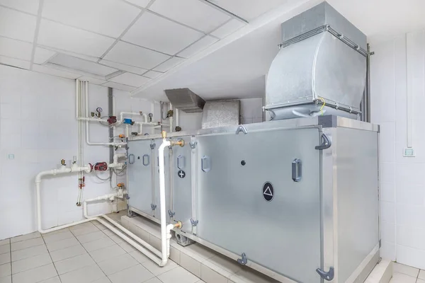 Sistemas Ventilación Para Edificios Unidades Modulares Manipulación Aire —  Fotos de Stock
