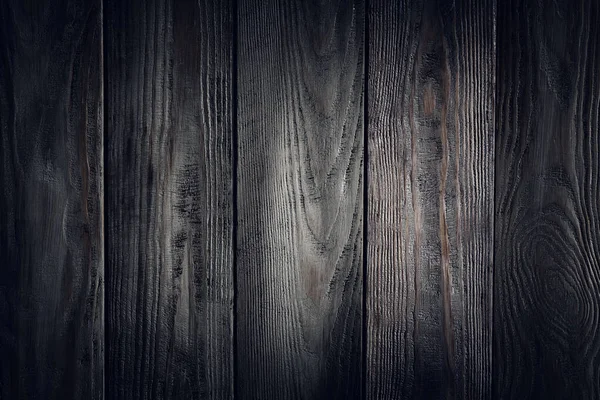 Šedé dřevěné pozadí se starými malovanými deskami — Stock fotografie