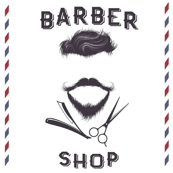 Popisek pro barber shop design — Stockový vektor
