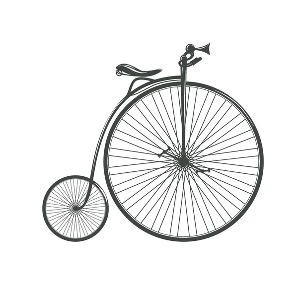 Bicicleta vieja vintage — Vector de stock