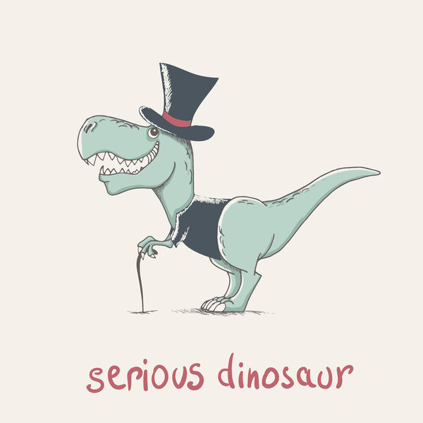 Детский мультяшный динозавр
