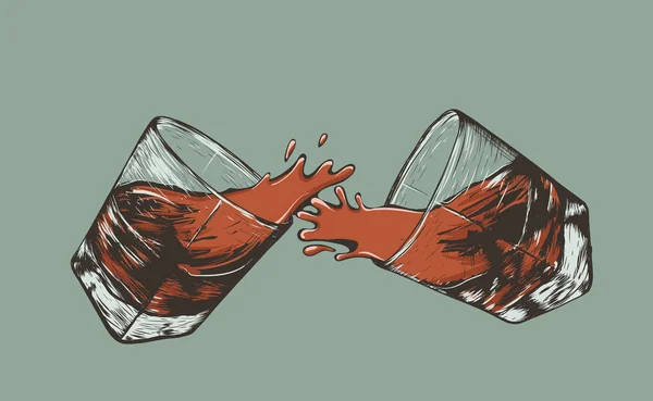 Illustration vectorielle de publicité pour les boissons alcoolisées — Image vectorielle