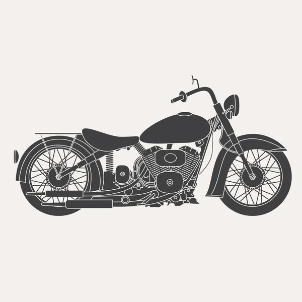 Motorbike isolated on white background — Stock Vector