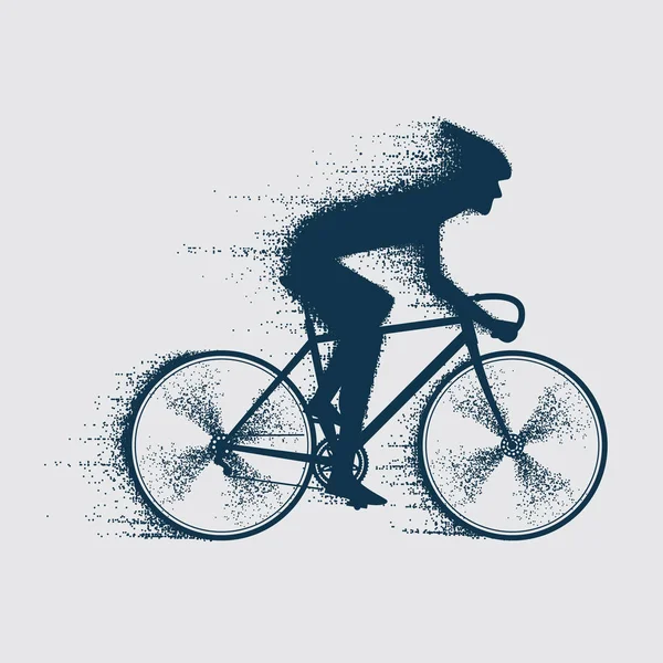 Cyclist sport bicyclist — Stock Vector