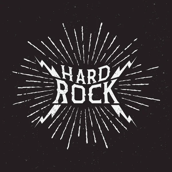 Hard rock symbol — Stock Vector