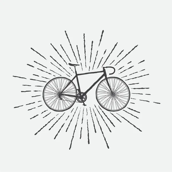 Signo de bicicleta deportiva — Vector de stock