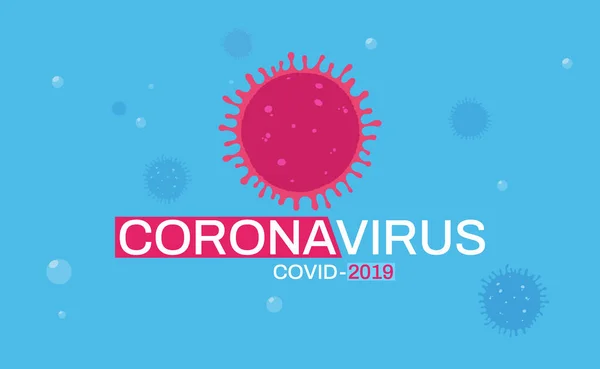 Plakat z tłem koronawirusa — Wektor stockowy