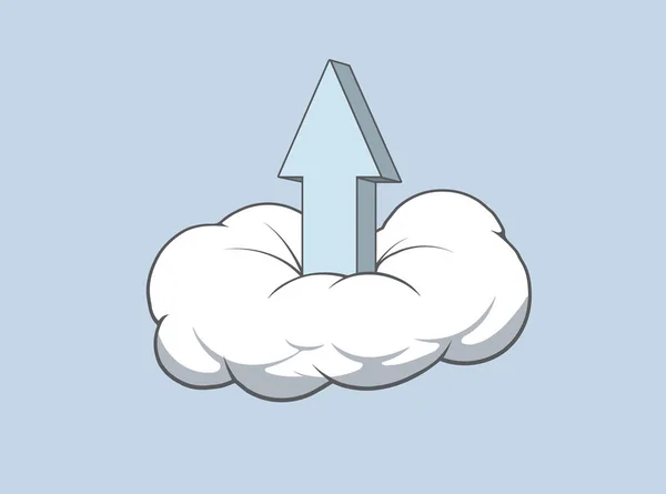 Cloud-Server-Zeichen — Stockvektor