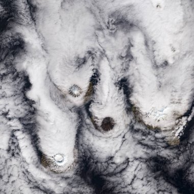 Uzaydan Dünya görünümü. Nasa tarafından döşenmiş bu görüntü unsurları