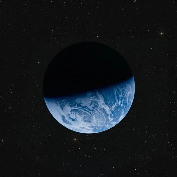 Planeet Aarde vanuit de ruimte Rechtenvrije Stockafbeeldingen