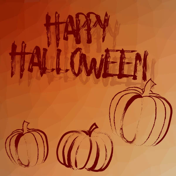 Joyeux modèle de carte Halloween — Image vectorielle