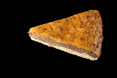 Paleo ve vejetaryen dostu malzemelerle yapılan ev yapımı haşhaş tohum kek.