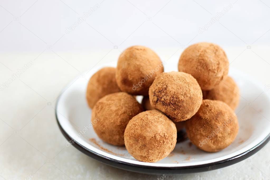 Handmade vegan date balls