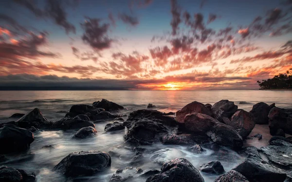 Puesta de sol de Maui, Hawaii — Foto de Stock