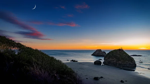 Coucher De Soleil Sur Trinidad, Californie — Photo