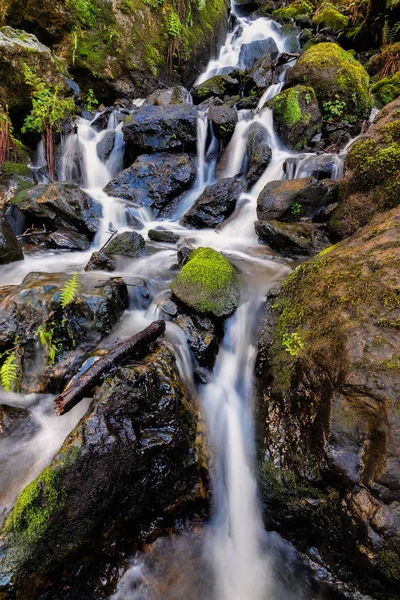 Pequeña cascada en las montañas del norte de California — Foto de Stock