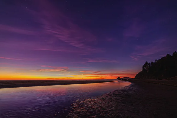Kuzey Kaliforniya Sahilinde Gece Gökyüzü — Stok fotoğraf