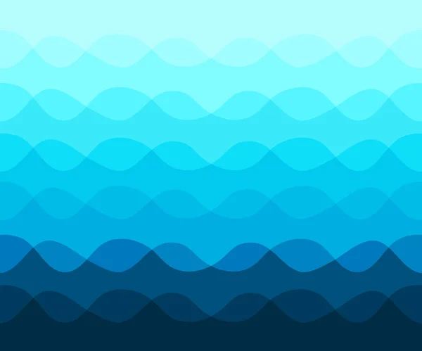 Motif Abstrait Avec Ondes Mouvement Lignes Courbes Bleues — Image vectorielle
