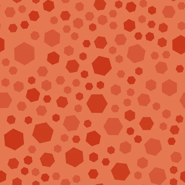 Abstract Polygon Naadloos Patroon Herfst Oranje Kleur Vectorgrafiek — Stockvector