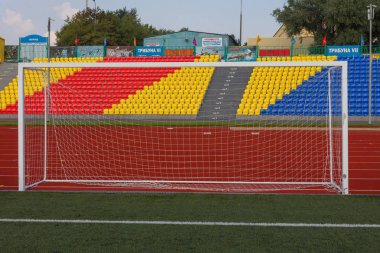 Rusya, Moskova-29 Temmuz 2016: Eski futbol Stadyum Moskova Belediye Başkanı program nedeniyle imar sonra açıldı