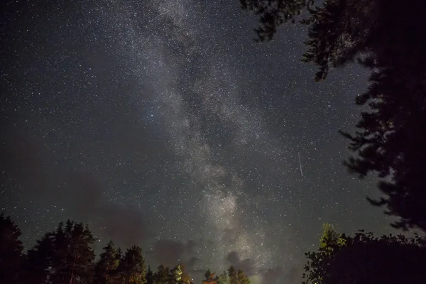 Nacht starry sky mooie scène — Stockfoto
