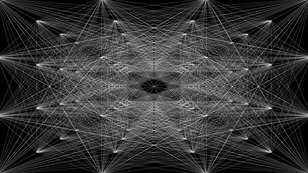 几何方案连接结构三维图 — 图库照片