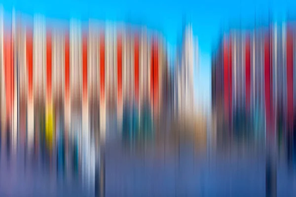 サイケデリックな背景 blured 建築イメージに基づいて — ストック写真