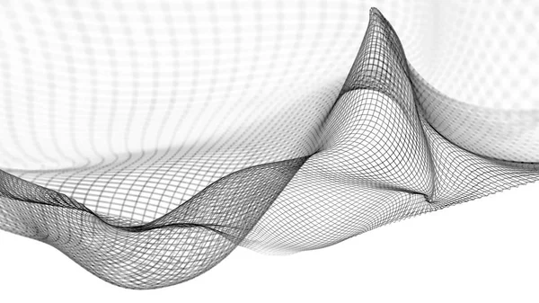 Structure des ondes abstraites arrière-plan scientifique — Photo