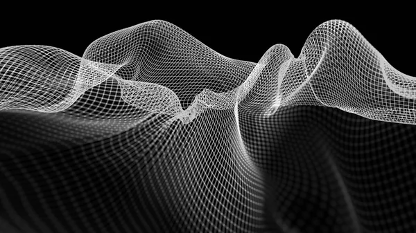 Structure des ondes abstraites arrière-plan scientifique — Photo
