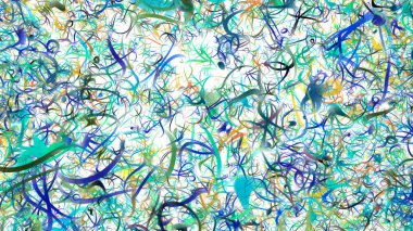 Güzel bulanık arka plan ile ufuk ışık