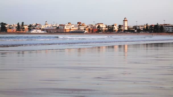 Essaouira città sulla spiaggia dell'Oceano Atlantico, Marocco — Video Stock