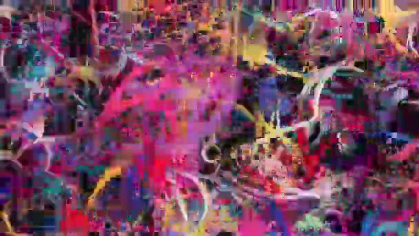 Hermoso fondo borroso abstracto con luces desenfocadas — Vídeo de stock
