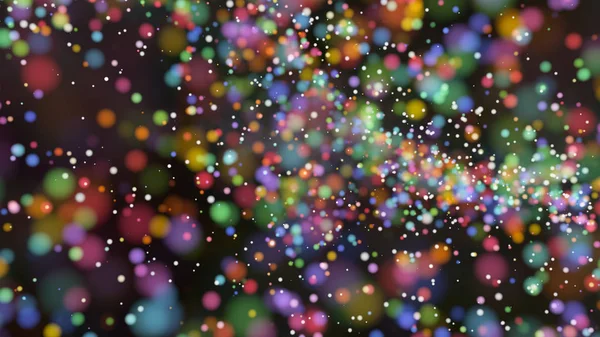 Hermoso bokeh colorido fondo borroso luces desenfocadas — Foto de Stock