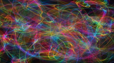 3D render şeffaf örtü beyaz