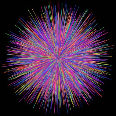 Soyut patlama patlama havai fişek ışık