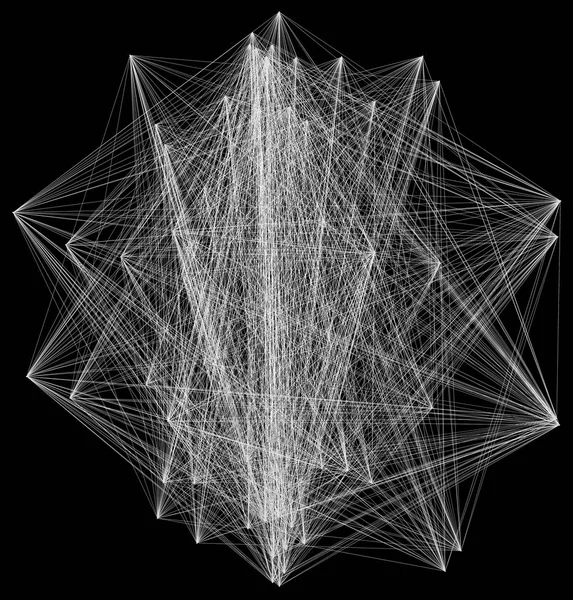 3D geometrik sheme bağlantı yapısının resmini — Stok fotoğraf