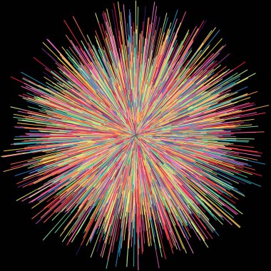 Soyut patlama patlama havai fişek ışık