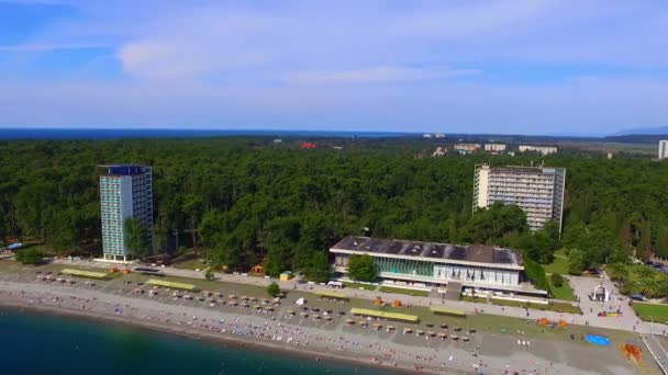 Widok z lotu ptaka na ośrodek miasta św. — Wideo stockowe