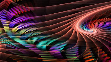 Yaratıcı tasarım için soyut fraktal çizim