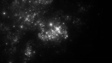 Soyut fraktal illüstrasyon galaksi gibi görünüyor.