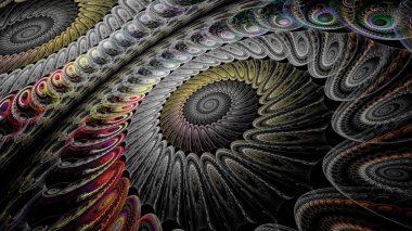 Yaratıcı tasarım için soyut fraktal çizim