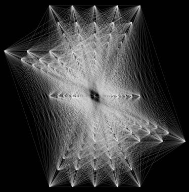 3D geometrik sheme bağlantı yapısının resmini