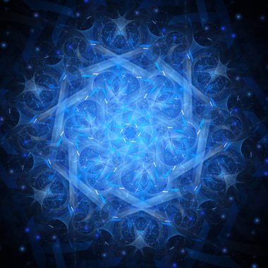 Yaratıcı tasarım için soyut fraktal çizim