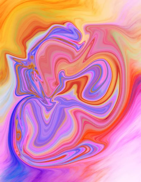 Colorful psychedelic liquefied background — Stock Photo, Image