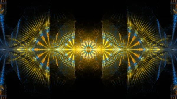 Kleurrijke abstracte fractal illustratie — Stockfoto